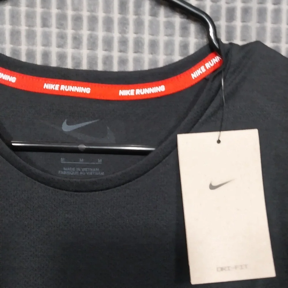 Nike Mens Running Dri-FIT Graphic T-Shirt Just Do It M Black